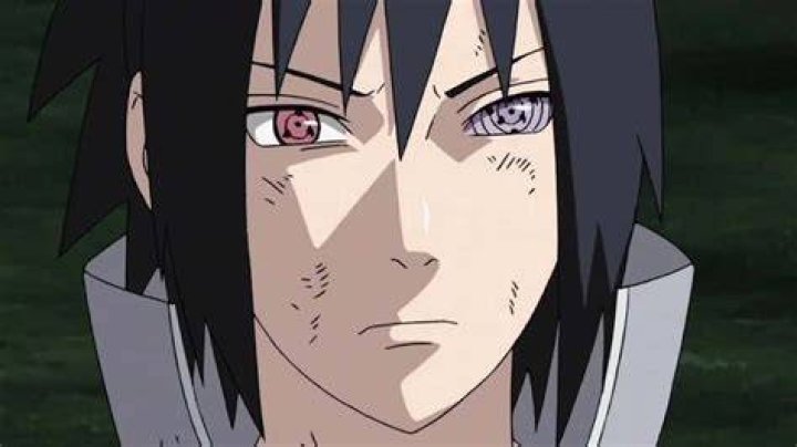 Sasuke is looking straight ahead in Naruto.