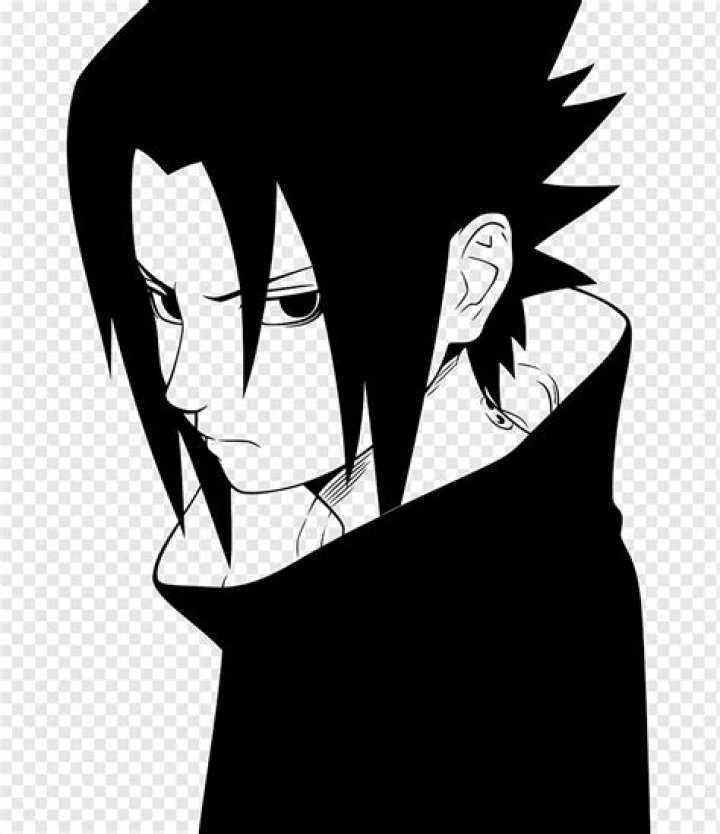 Sasuke is wearing a white shirt and standing in front of a green wall.